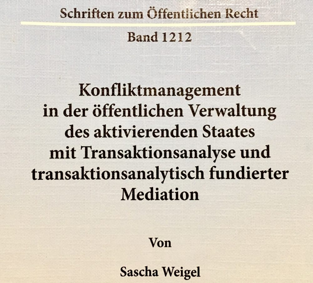 Dissertation – Konfliktmanagement in der öffentlichen Verwaltung