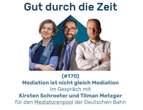 Mediation ist nicht gleich Mediation. Interessenorientierte und Klärungshilfe-Mediation. Im Gespräch mit Tilman Metzger und Kirsten Schroeter (INKOVEMA-Podcast #170)