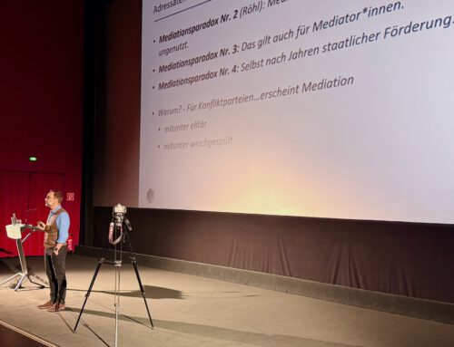 Vortrag: Standortbestimmung der Mediation in herausfordernden Zeiten – KM-Kongress Hannover 2025-09-20